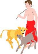 Clip Art raquo Cows drawing
