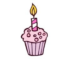 Babyface 128 Birthday Invitations With CLIPART ALL COLORS N3