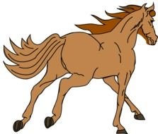 Running Horse Clip Art N42