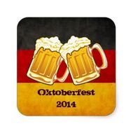 Oktoberfest Beer Party Germany Drinking Team Square Stickers