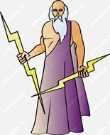 Zeus Greek God Clip Art N2