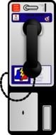Payphone Clip Art drawing