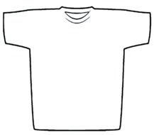 T-Shirt, simple Outline