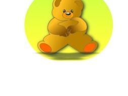 Clip Art of nice yellow Teddy Bear