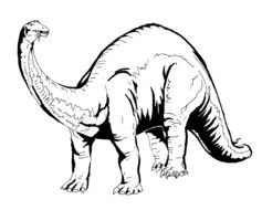 Coloring Page Dinosaur drawing