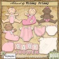 Girl Baby Shower Clip Art N19