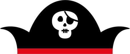 Girl Pirate Hat Clip Art drawing