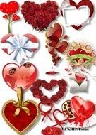 PNG Clip Art Romantic Hearts