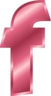pink letter f