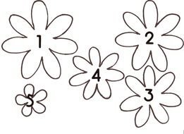 Paper Flower Templates drawing