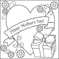 Mothers Day Coloring Pages Print