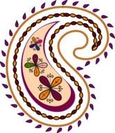 Pink Paisley Clip Art N8
