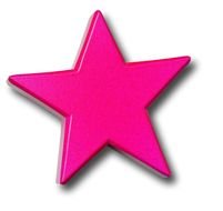 pink star on a white background