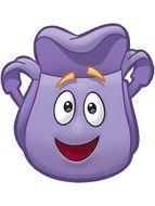 animated purple backpack