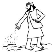The Parable Of Sower And Seed drawing
