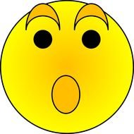 Surprised Smiley Face Clip Art N24