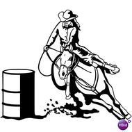Barrel Racing Horses N4