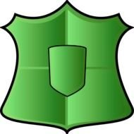 Gold Shield Clip Art N18