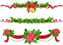 floral christmas decorations