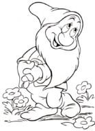 Snow White Seven Dwarfs Coloring Pages drawing