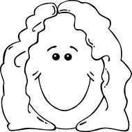Blank Face Outline Clip Art N6