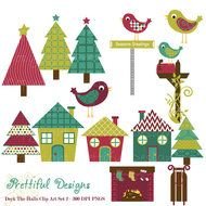 Deck The Halls Christmas Clip Art