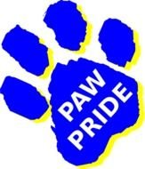 Panther Pride Paw Print Clip Art
