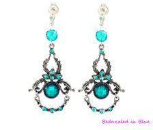 Jewelry blue earring