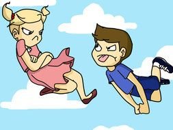 Boys Vs Girls Cartoon drawing