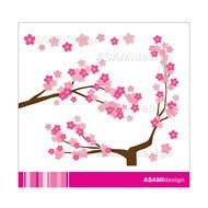 Cherry Blossom Border Clip Art N5