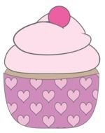 Wedding Cupcake Clip Art drawing