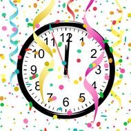 Clocks New Years Eve Party drawing