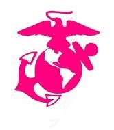 USMC flag on a white background