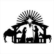 Christmas Nativity Silhouettes N3
