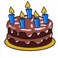 G acircteau Danniversaire Au Chocolat Vecteur Gratuit