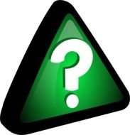 Question Mark Icon green drawing