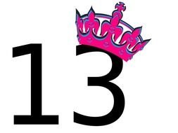 Number 13 Clip Art N34
