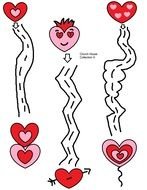 Valentines Day Maze drawing