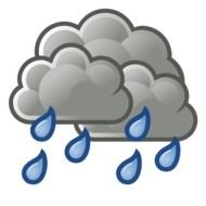 cloud drawing with rain