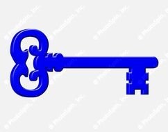 Vintage Skeleton Key Clip Art N7