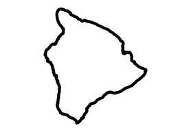painted white island of Hawaii
