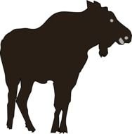 black moose silhouette