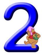NUMEROS DE WINNIE THE POOH PARA NI NtildeOSNUMERO DOS