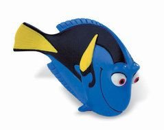 blue dory fish on a white background
