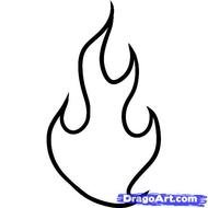 How To Draw Fire Flames Drawings