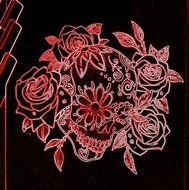 Sugar Skull With Roses