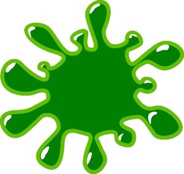 Green Paint Splatter Clip Art N37