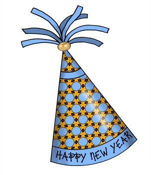 Happy New Year Party Hats Free Crafty Clipart Prints For Your