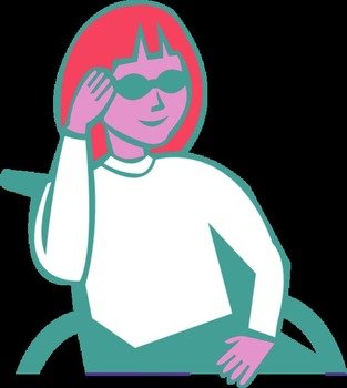 Girl Wheelchair Clip Art N3