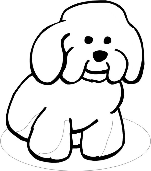 Coloring Page Baby Dogs Puppies